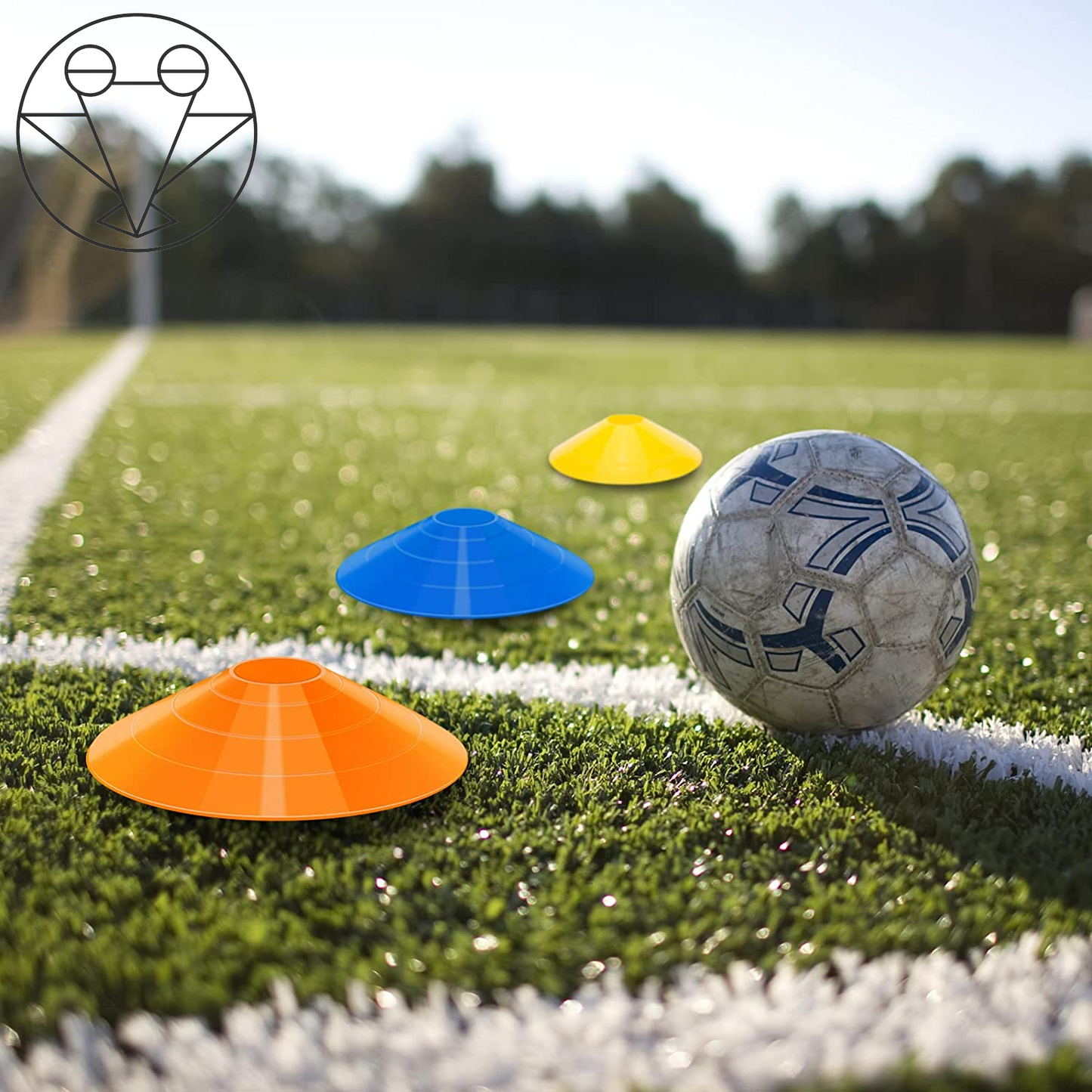 Elevate Your Game with 60/120 Pack Agile Soccer Cones - Perfect for Training, Practice, and Sports Fun!