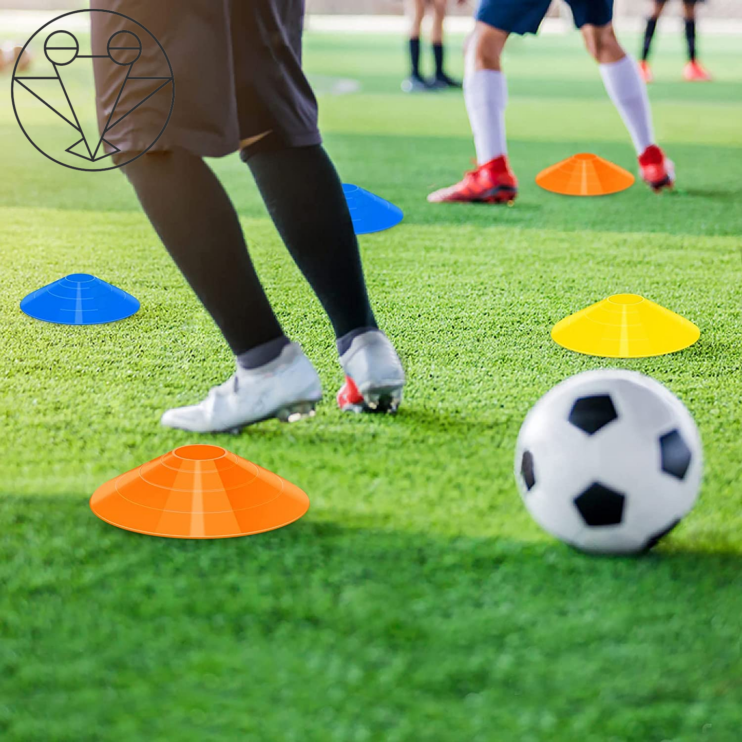 Elevate Your Game with 60/120 Pack Agile Soccer Cones - Perfect for Training, Practice, and Sports Fun!