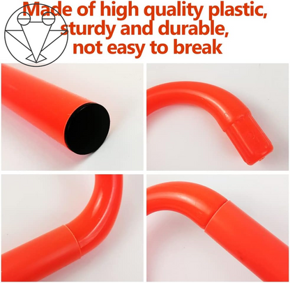 4 Pack Agility Speed Training Hurdles- 6" Detachable Agility Training Hurdles- Sports Practice Equipment for Athletes, Soccer, Basketball