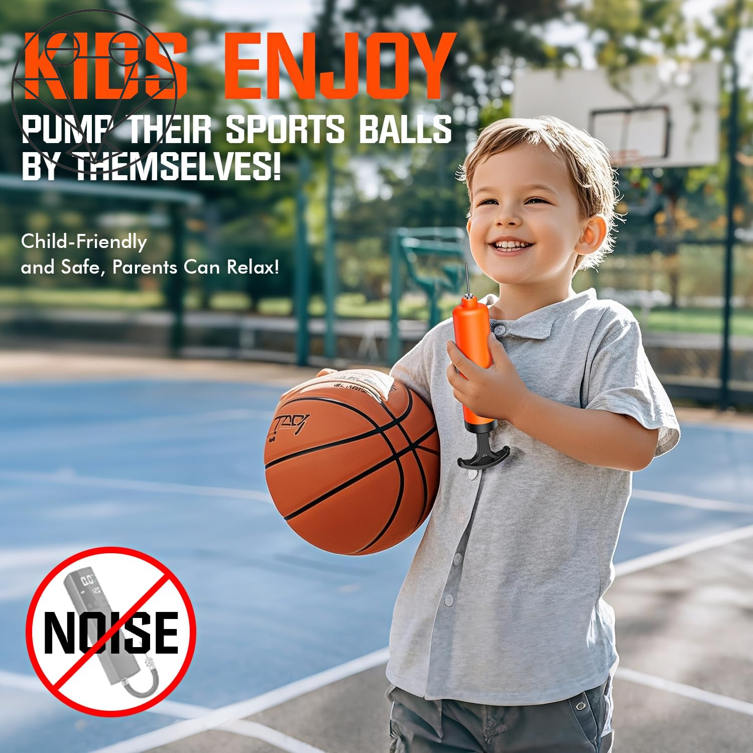 Ultimate Ball Pump for All Sports - Inflates Soccer, Basketball, Volleyball & More with Ease - Includes 3 Needles, Nozzle & Extension Hose
