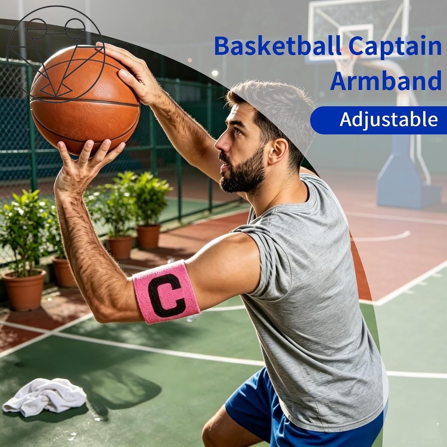 10PCS Elastic Soccer Captain Armband, Captain Arm Bands for Soccer Adjustable Leader Armband Unisex Football Arm Band for Adult & Youth Team Sports, Rugby, Basketball, Volleyball