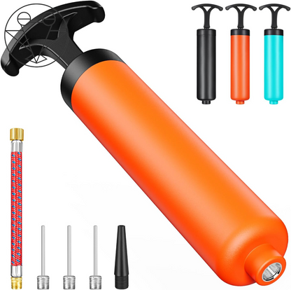 Ultimate Ball Pump for All Sports - Inflates Soccer, Basketball, Volleyball & More with Ease - Includes 3 Needles, Nozzle & Extension Hose