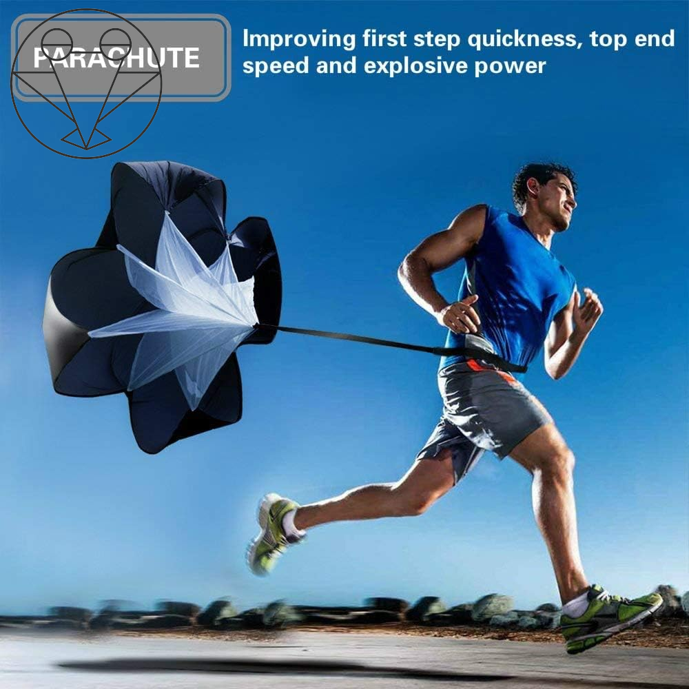 Agility Ladder, Speed Training, Soccer Agility Speed Training Equipment, 20Ft Agility Ladder, 6 Soccer Cones, Running Parachute, Basketball Football Soccer Training Equipment for Kids, Youth, Adults