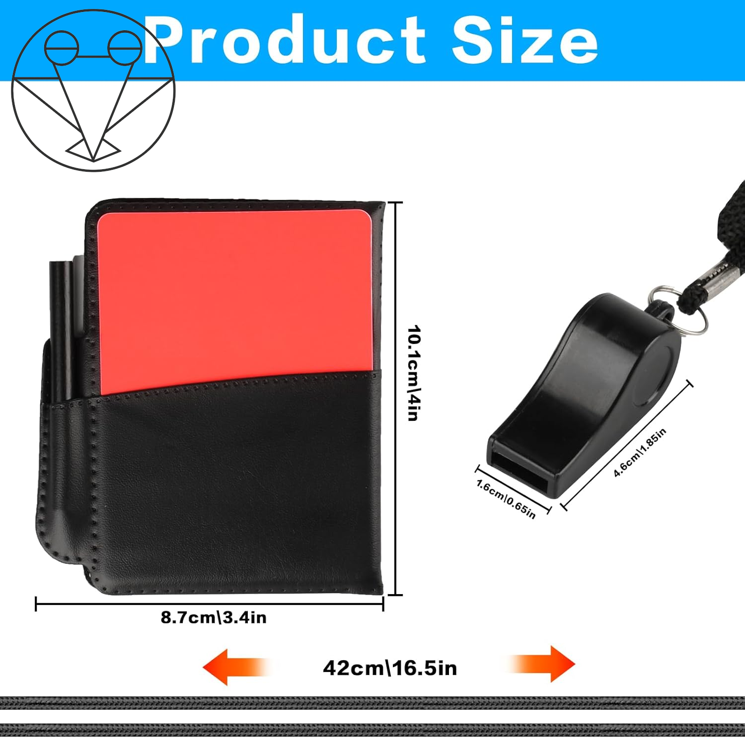 Ultimate Soccer Referee Kit: Whistle with Lanyard & Essential Red and Yellow Cards for Coaches and Referees