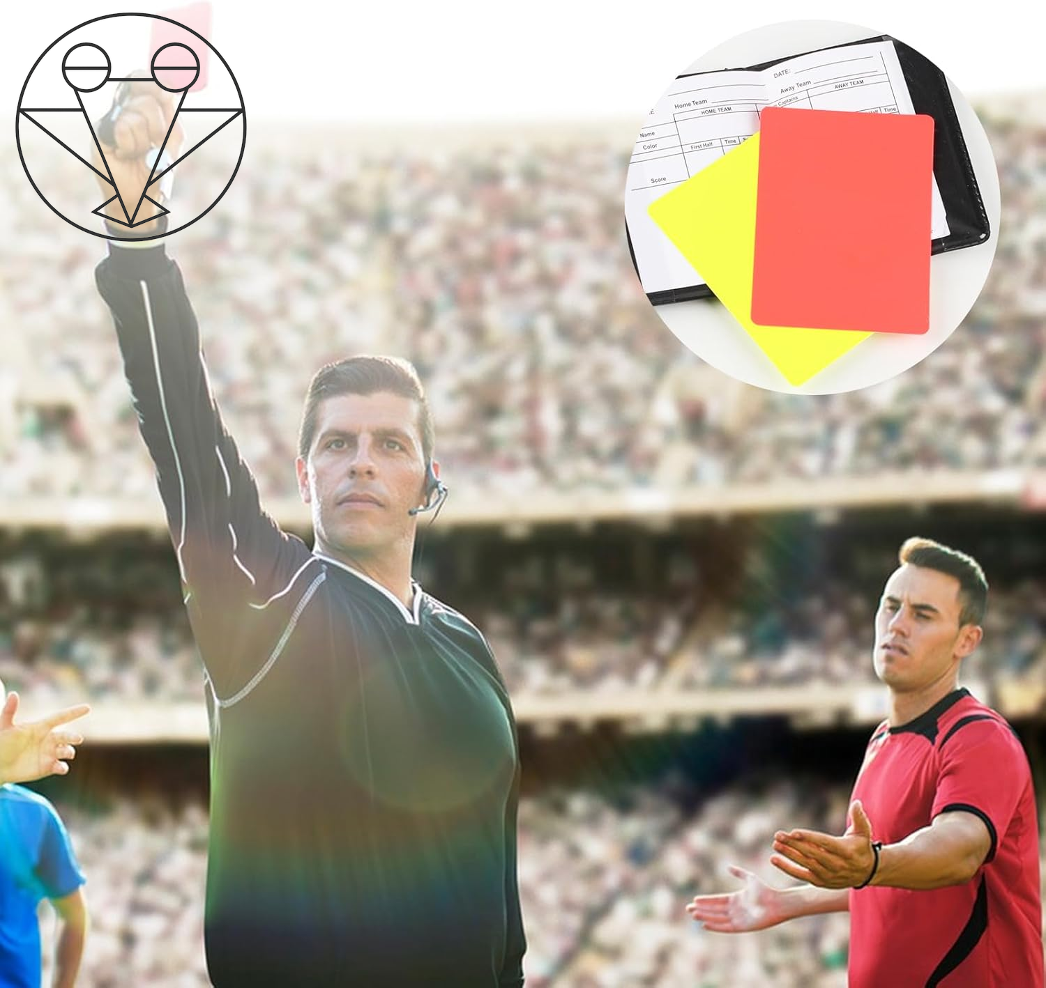 Ultimate Soccer Referee Kit: Whistle with Lanyard & Essential Red and Yellow Cards for Coaches and Referees