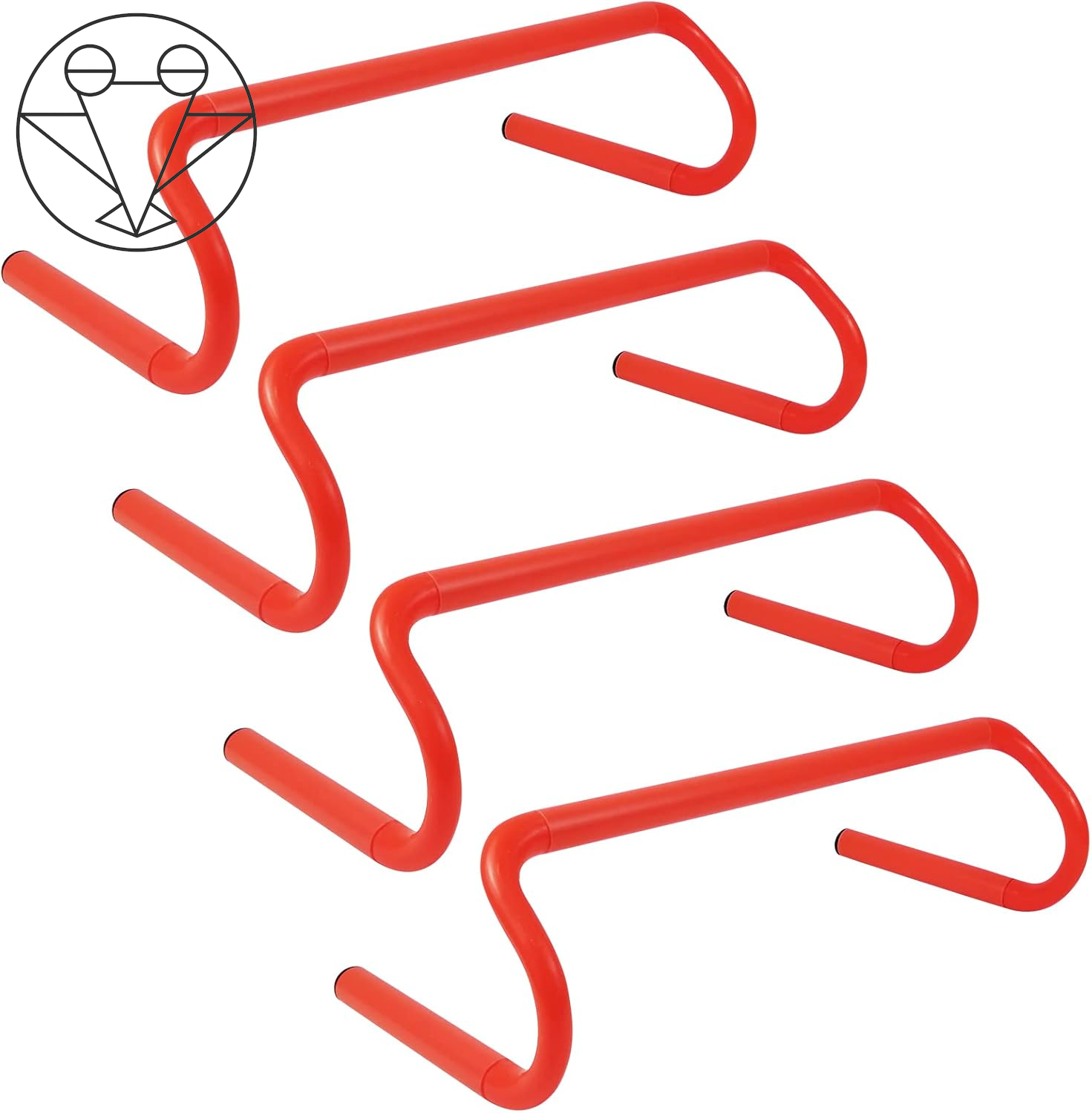 4 Pack Agility Speed Training Hurdles- 6" Detachable Agility Training Hurdles- Sports Practice Equipment for Athletes, Soccer, Basketball