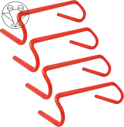 4 Pack Agility Speed Training Hurdles- 6" Detachable Agility Training Hurdles- Sports Practice Equipment for Athletes, Soccer, Basketball